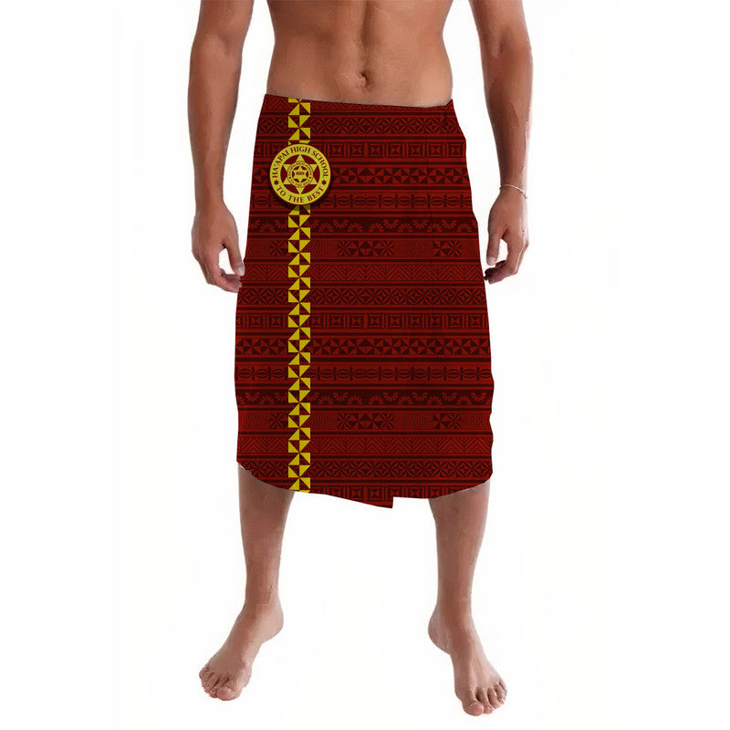 Tonga Haapai High School Lavalava Simple Tongan Style Maroon LT8 Maroon - Polynesian Pride