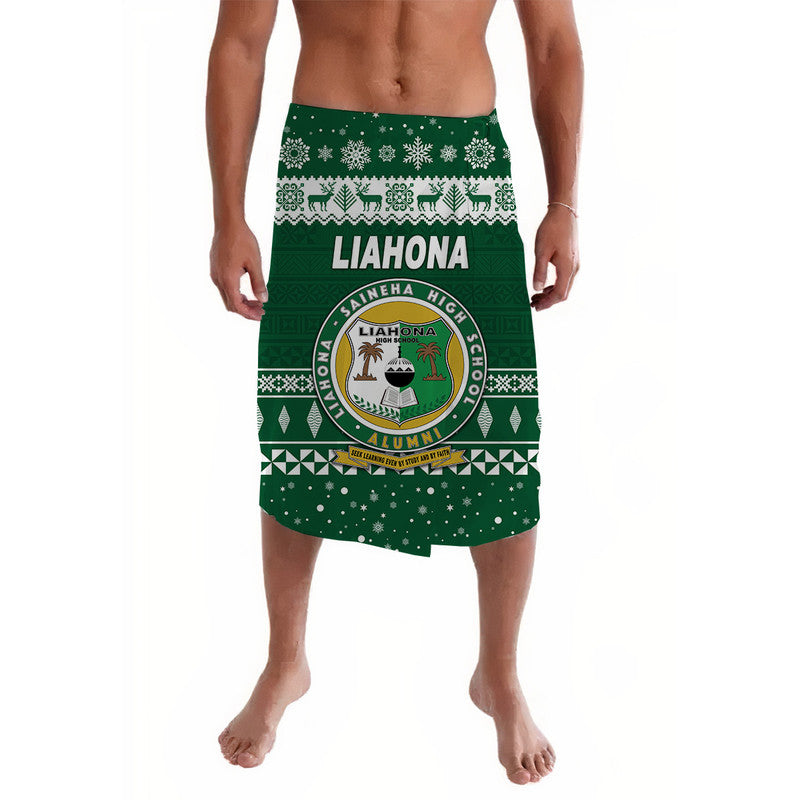 Tonga Liahona High School Christmas Lavalava Simple Style LT8 Green - Polynesian Pride