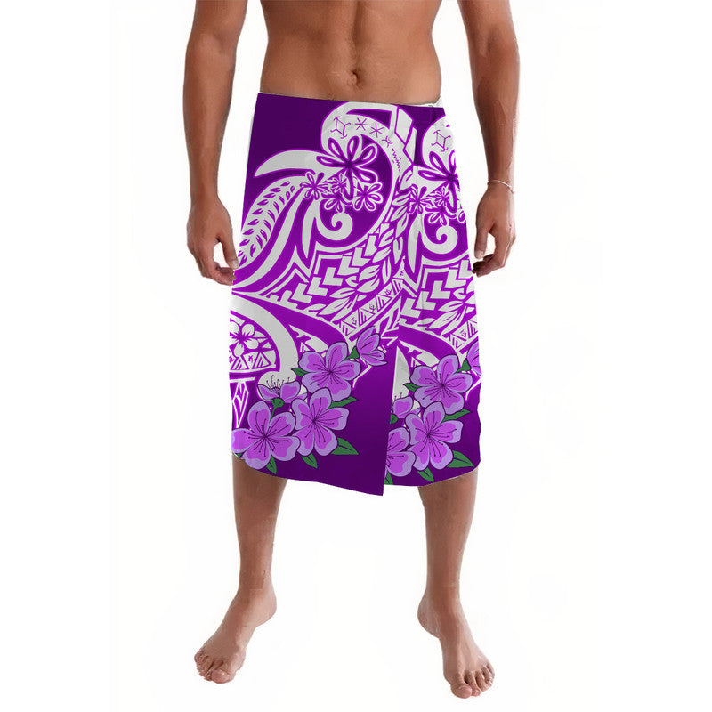 Polynesian Floral Tribal Lavalava Purple LT9 Purple - Polynesian Pride