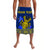 Custom Niue Lavalava Happy Constitution Day Niuean Hiapo Crab With Map LT14 Blue - Polynesian Pride