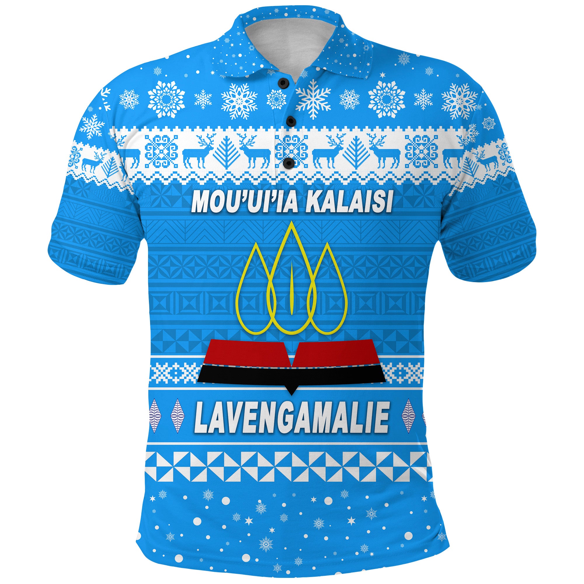 Custom Lavengamalie College Christmas Polo Shirt Simple Style LT8 - Polynesian Pride