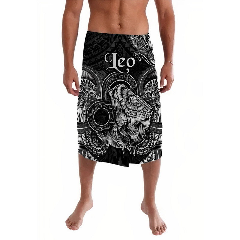 Leo Zodiac Polynesian Lavalava Unique Style Black LT8 Black - Polynesian Pride