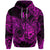 Leo Zodiac Polynesian Zip Hoodie Unique Style Pink LT8 - Polynesian Pride