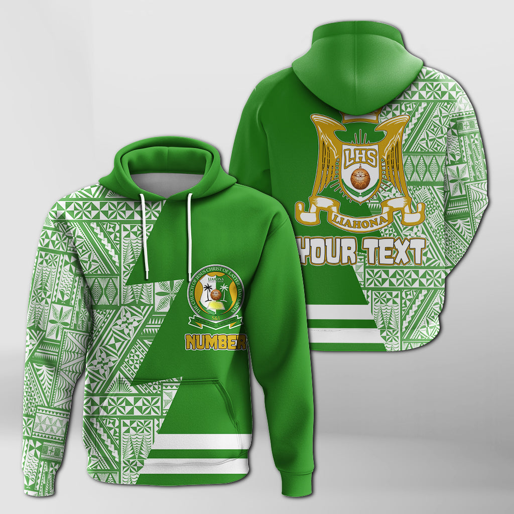 Custom Tonga Liahona High School LHS Motto Hoodie LT7 Unisex Green - Polynesian Pride