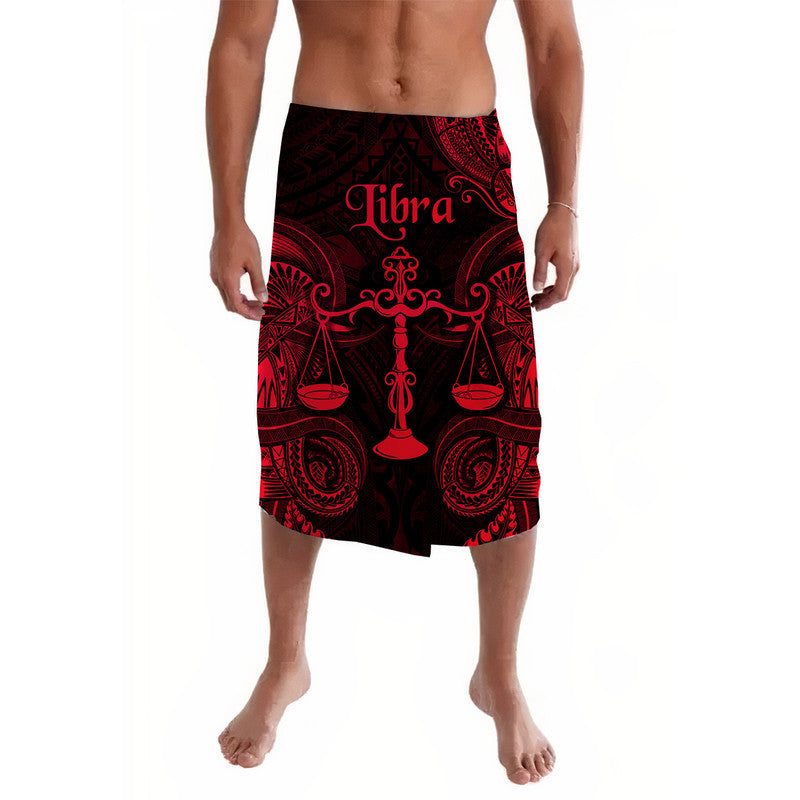 Libra Zodiac Polynesian Lavalava Unique Style Red LT8 Red - Polynesian Pride