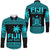 Fiji Rugby Sevens Long Sleeve Button Shirt Simple Blue Style LT9 Unisex Blue - Polynesian Pride