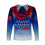 Personalised Samoa Sevens Long Sleeves Shirt Manu Siva Tau With Ula Fala LT7 Unisex Blue - Polynesian Pride