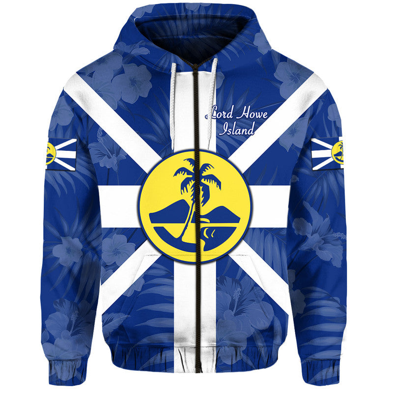 Lord Howe Island Hoodie Flag Vibes LT8 Zip Hoodie - Polynesian Pride