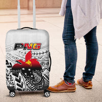 Papua New Guinea Patterns Luggage Cover LT6 white - Polynesian Pride