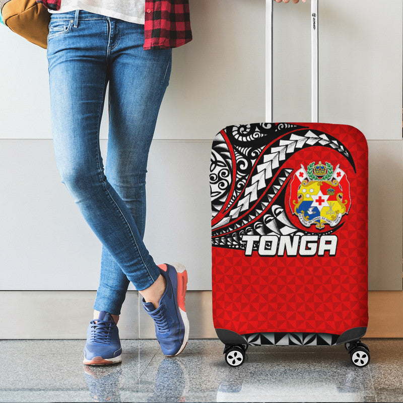 Tonga Luggage Cover Polynesian Tattoo LT6 - Polynesian Pride