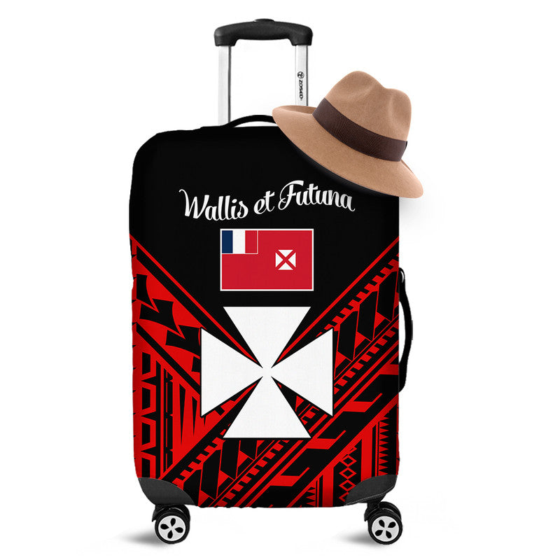 Wallis et Futuna Luggage Cover Happy Independence Day LT9 Red - Polynesian Pride