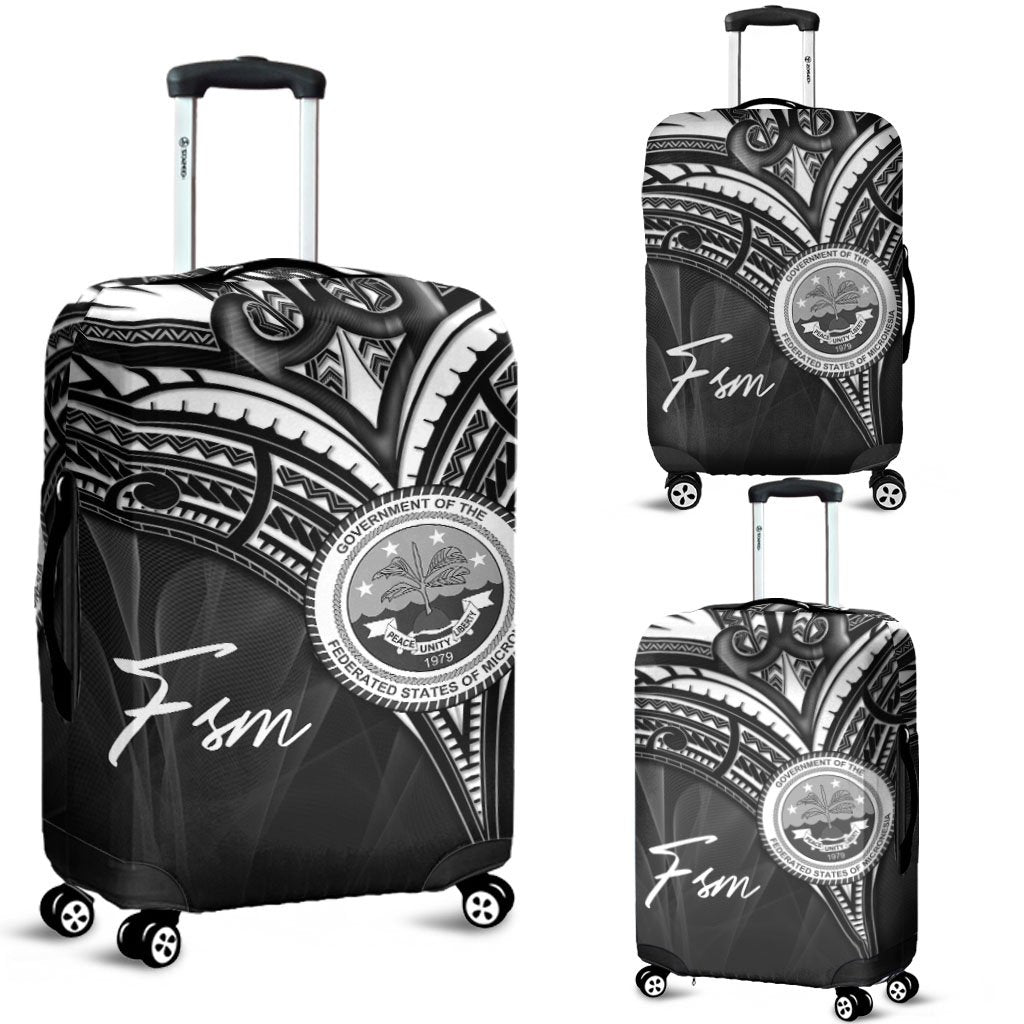 Federated States of Micronesia Luggage Covers - Cross Style Black - Polynesian Pride