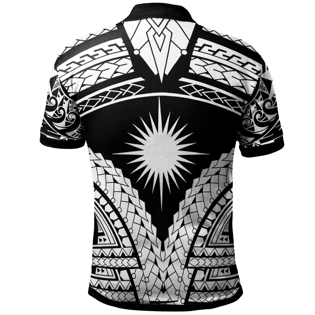 Marshall Islands Polo A Piece Of My Heart White Color - Polynesian Pride