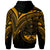 Marshall Islands Zip Hoodie Gold Color Cross Style - Polynesian Pride