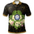 Marshall Islands Polo Shirt Polynesian Gold Patterns Collection Unisex Black - Polynesian Pride