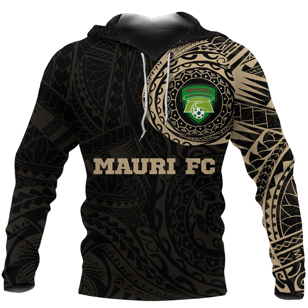 MAURI FC Hoodie Polynesian Tattoo LT4 Unisex Black - Polynesian Pride