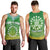 (Custom Personalised) Cook Islands Men Tank Top Circle Pattern Mix Sea Turtle Green Version LT14 - Polynesian Pride