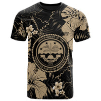 Federated States of Micronesia T Shirt Yellow Hibiscus Palm Monstera Unisex YELLOW - Polynesian Pride
