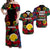 Vanuatu Shefa Matching Hawaiian Shirt and Dress with Polynesian Hibiscus LT6 Black - Polynesian Pride