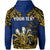 Custom Niue Uga Hoodie Tribal Patterns Blue Style LT6 - Polynesian Pride