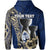 Custom Guam Chamorro Hoodie Blue Style LT6 - Polynesian Pride