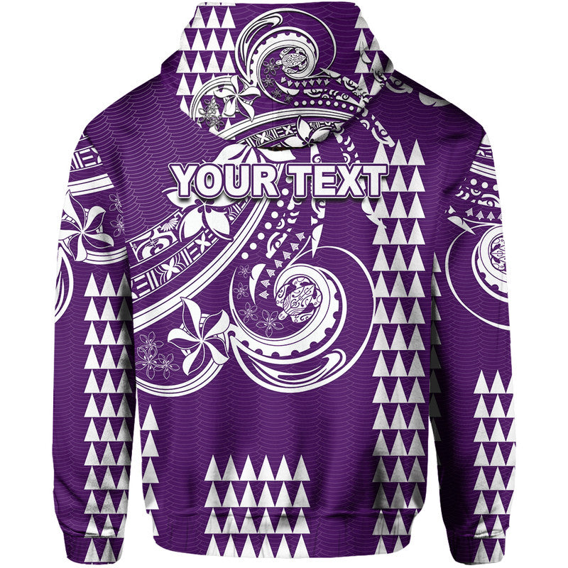 Custom Kakau Hawaiian Polynesian Hoodie Purple LT6 - Polynesian Pride
