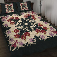 Hawaii Quilt Bed Set - Ginger Hibiscus Plumeria Quilting Quilt Bed Set - AH - Polynesian Pride