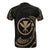 Hawaii Polynesian All Over T Shirt Gold Tribal Wave - Polynesian Pride