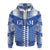 Guam Polynesia All Over Zip Hoodie Unisex Blue - White - Polynesian Pride