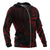 Guam Polynesian Zip up Hoodie Red Tribal Wave - Polynesian Pride