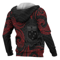 Samoa Polynesian Hoodie Red Tribal - Polynesian Pride