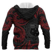 Samoa Polynesian Hoodie Red Tribal - Polynesian Pride