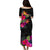 Northern Mariana Islands Hibiscus Polynesian Tribal Puletasi Dress - LT12 - Polynesian Pride