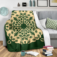 Hawaiian Quilt Alpinia Purpurata Premium Blanket - AH - Polynesian Pride