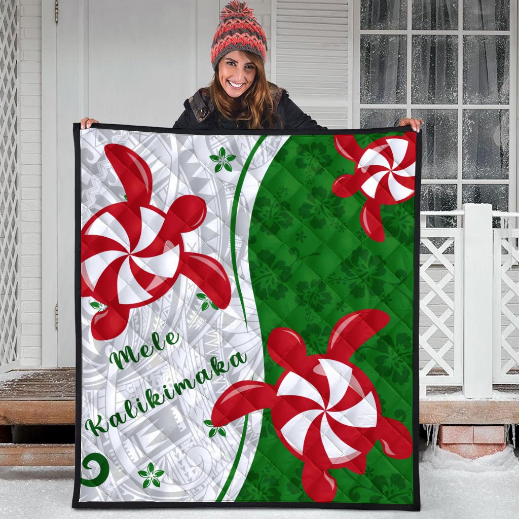 Hawaii Christmas Polynesian Premium Quilt - Turtle Candy - AH - Polynesian Pride