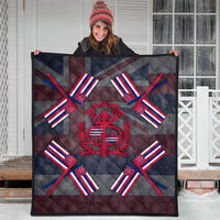 Hawaiian Flag Royal Premium Quilt - AH - Polynesian Pride