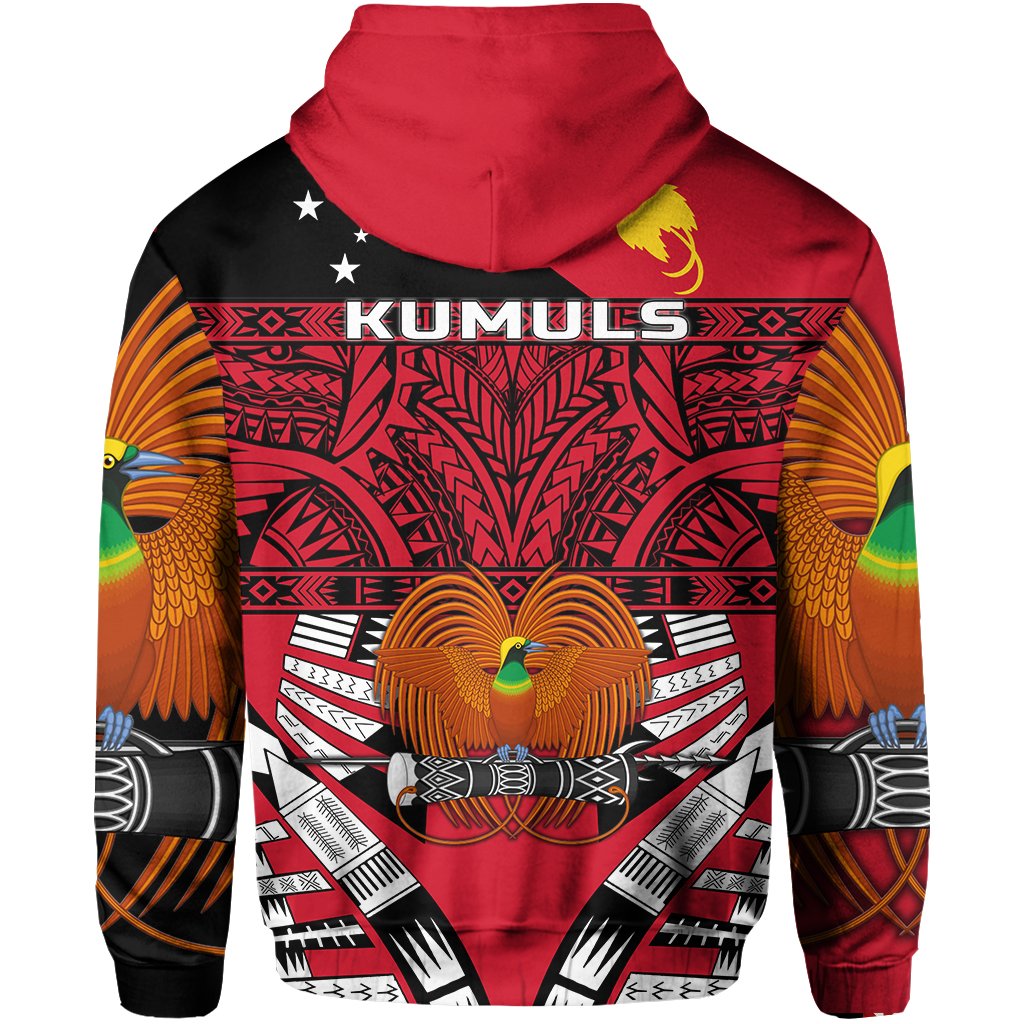 Kumuls Papua New Guinea Zip up Hoodie Rugby - Polynesian Pride
