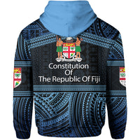 Fiji Constitution Day Polynesian Patterns Zip Hoodie LT6 - Polynesian Pride