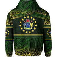 Cook Islands Rugby Polynesian Patterns Zip Hoodie - Polynesian Pride