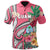 Guam Polo Shirt Coat Of Arms Polynesian With Hibiscus Pink Unisex Pink - Polynesian Pride