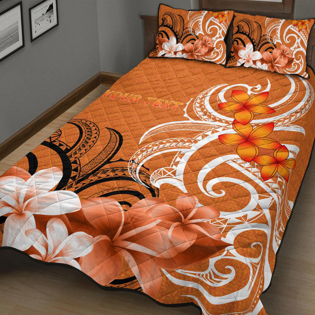 Custom Marshall Islands Personalised Quilt Bed Set - Marshallese Spirit Ver.02 LT13 Orange - Polynesian Pride