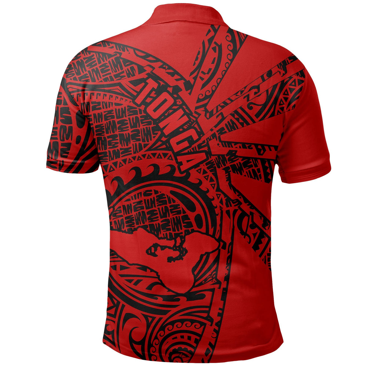 Tonga Polo Polynesia Tornado Style (Red) - Polynesian Pride