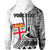 Custom Fiji Hoodie Masi Tapa Patterns White Style LT6 - Polynesian Pride