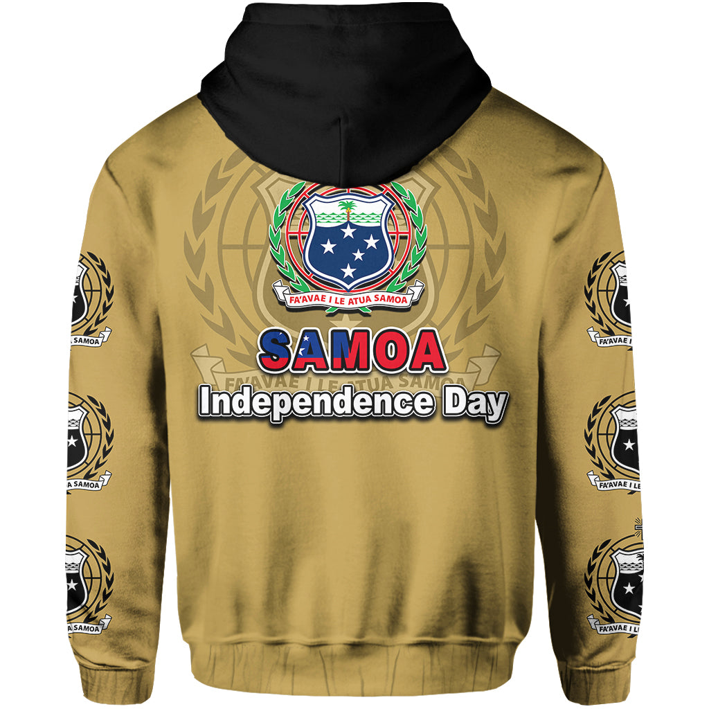 Samoa Independence Day Tribal Tattoo Coat of Arms Hoodie No.2 LT6 - Polynesian Pride