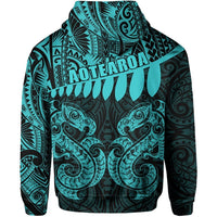 Aotearoa Hoodie Maori Manaia Pullover Hoodie Blue - Polynesian Pride