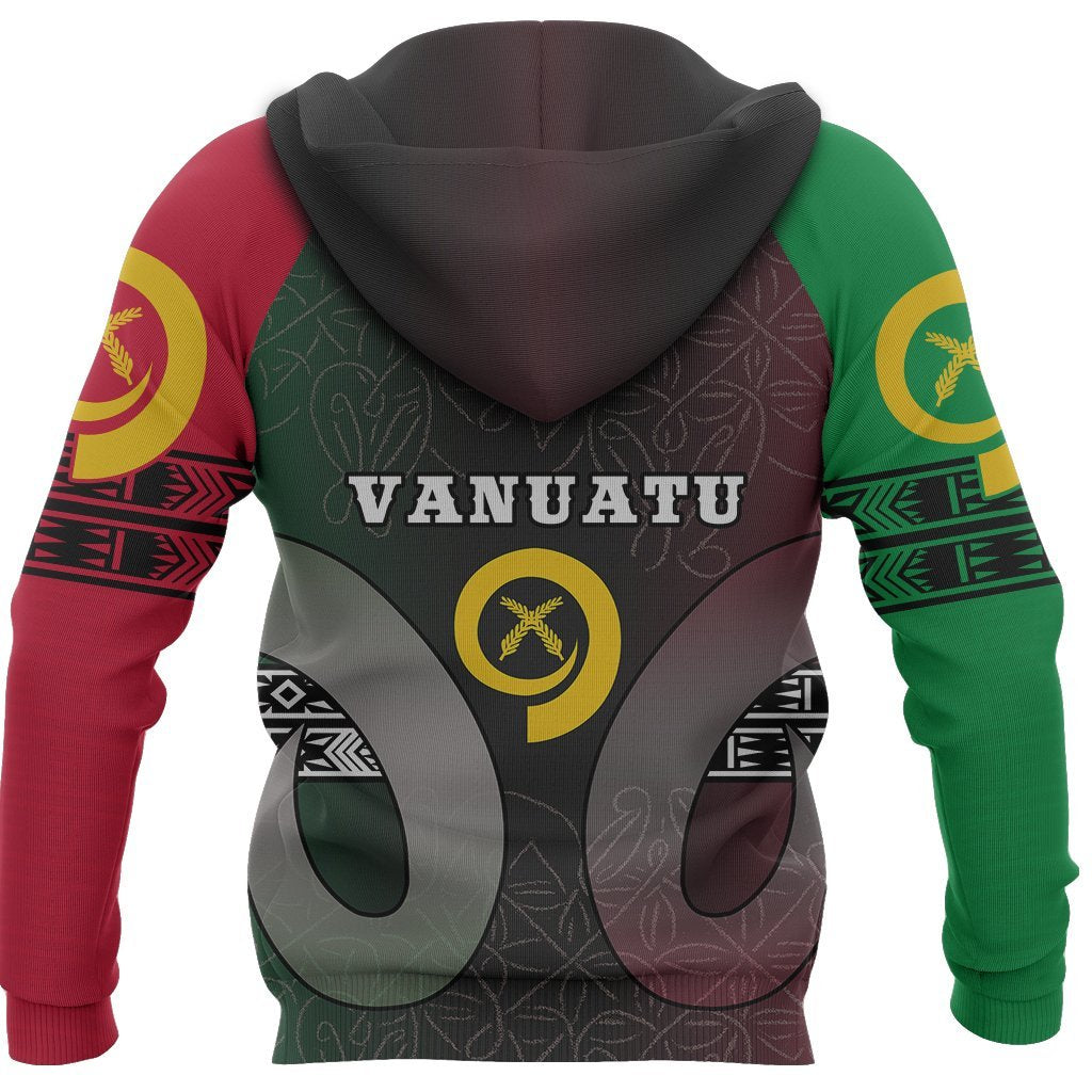 Vanuatu Hoodie Sand Drawing Style - Polynesian Pride