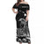 Hawaii King Kamehameha Aloha Hawai'i Nei Off Shoulder Long Dress - LT2 Women BLACK - Polynesian Pride