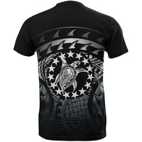 Cook islands Turtle T Shirt (Gray) - Polynesian Pride