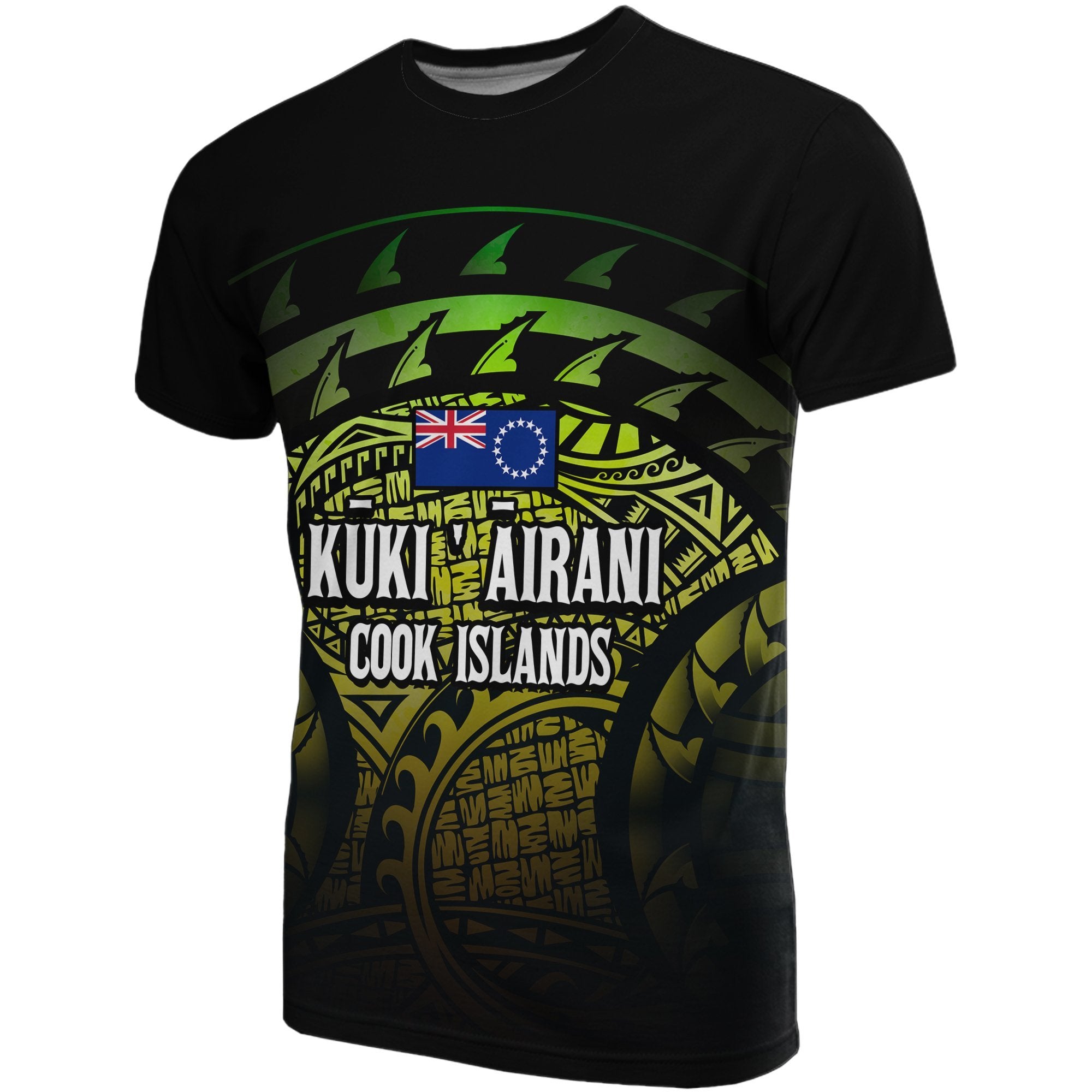 Cook Islands T Shirt National Flag Polynesian Turtle Tattoo Unisex Reggae - Polynesian Pride