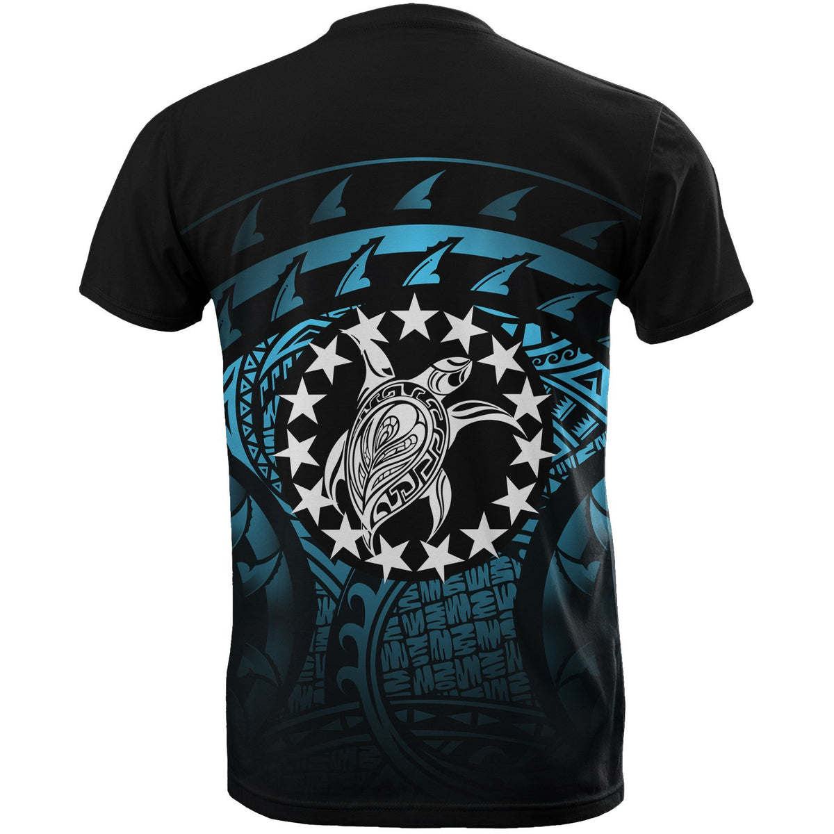 Cook islands Turtle T Shirt (Turquoise) - Polynesian Pride
